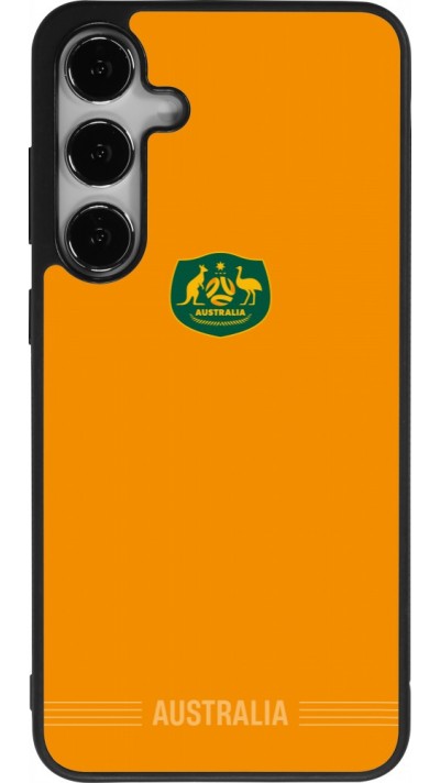 Coque Samsung Galaxy S24+ - Silicone rigide noir Maillot de football Australie 2026 personnalisable
