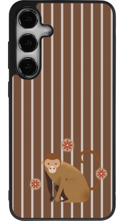 Samsung Galaxy S24+ Case Hülle - Silikon schwarz Monkey with stripes Samsung Galaxy S24+ Case Hülle - Silikon schwarz Monkey with stripes