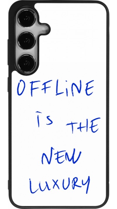 Coque Samsung Galaxy S24+ - Silicone rigide noir Offline is the new luxury