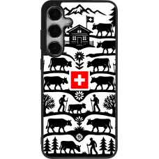 Coque Samsung Galaxy S24+ - Silicone rigide noir Poya Suisse 3