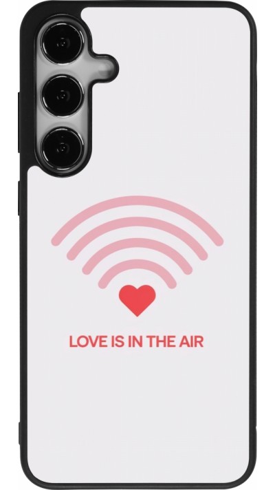 Coque Samsung Galaxy S24+ - Silicone rigide noir Saint Valentines Day 26 Love is in the air