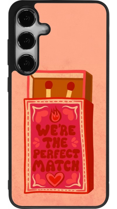 Coque Samsung Galaxy S24+ - Silicone rigide noir Saint Valentines Day 26 Perfect Match