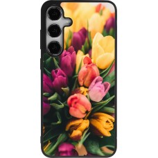 Samsung Galaxy S24+ Case Hülle - Silikon schwarz Bouquet of tulips Spring 2026