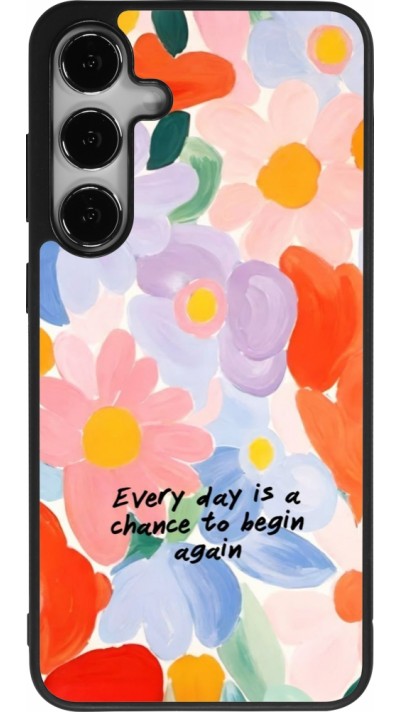 Coque Samsung Galaxy S24+ - Silicone rigide noir Every day is a chance Spring 2026