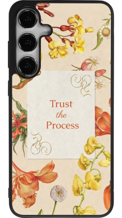 Coque Samsung Galaxy S24+ - Silicone rigide noir Trust the process Spring 2026