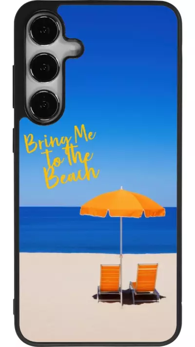 Coque Samsung Galaxy S24+ - Silicone rigide noir Summer 2025 Bring me to the beach