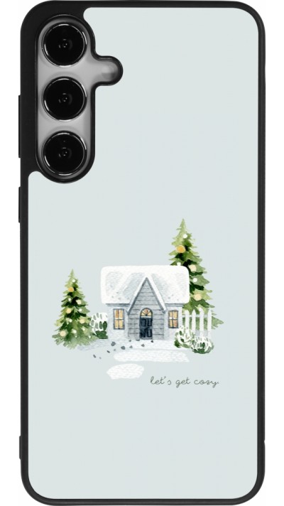 Samsung Galaxy S24+ Case Hülle - Silikon schwarz Winter 25 Cosy House