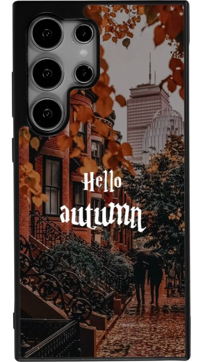 Coque Samsung Galaxy S24 Ultra - Silicone rigide noir Autumn 25 Hello autumn