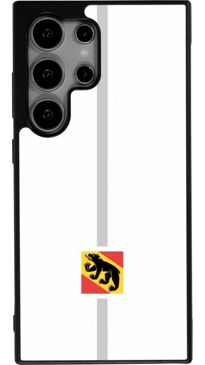 Coque Samsung Galaxy S24 Ultra - Silicone rigide noir Canton BE blanc