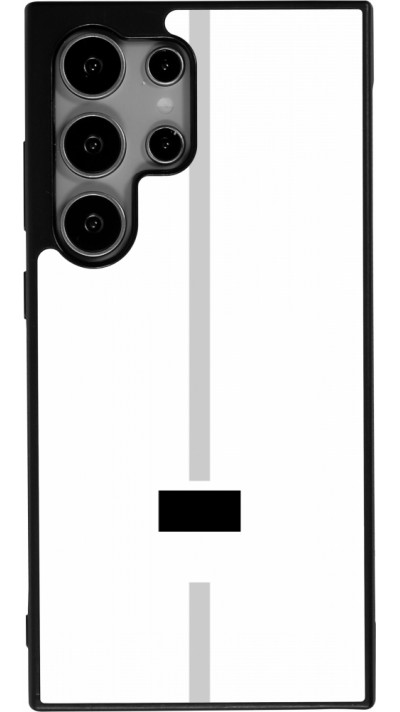 Coque Samsung Galaxy S24 Ultra - Silicone rigide noir Canton FR blanc