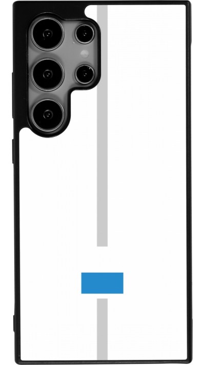 Coque Samsung Galaxy S24 Ultra - Silicone rigide noir Canton LU blanc