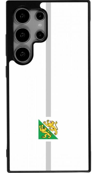 Coque Samsung Galaxy S24 Ultra - Silicone rigide noir Canton TG blanc