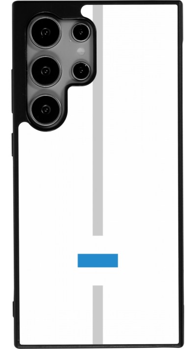 Coque Samsung Galaxy S24 Ultra - Silicone rigide noir Canton ZG blanc