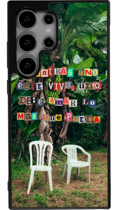 Samsung Galaxy S24 Ultra Case Hülle - Silikon schwarz Chairs DTMF