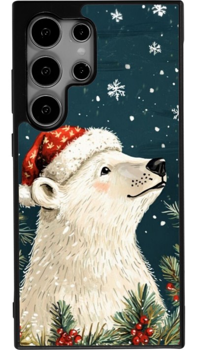 Samsung Galaxy S24 Ultra Case Hülle - Silikon schwarz Christmas 25 Bear