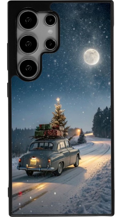 Samsung Galaxy S24 Ultra Case Hülle - Silikon schwarz Christmas 25 Car with Tree Xmas