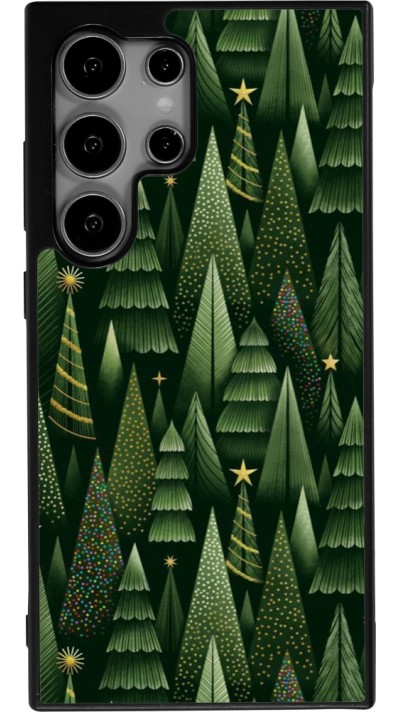 Samsung Galaxy S24 Ultra Case Hülle - Silikon schwarz Christmas 25 Pattern Xmas Tree