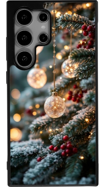 Samsung Galaxy S24 Ultra Case Hülle - Silikon schwarz Christmas 25 Xmas Decorated Tree