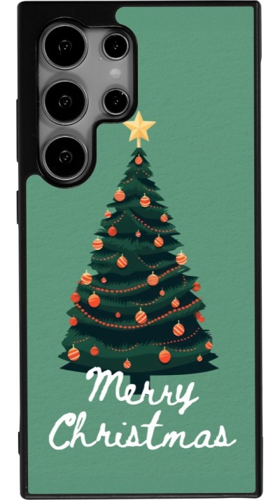 Samsung Galaxy S24 Ultra Case Hülle - Silikon schwarz Christmas 25 Xmas Tree