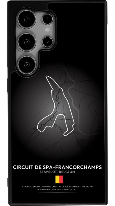 Samsung Galaxy S24 Ultra Case Hülle - Silikon schwarz F1 Track 2025 Belgium