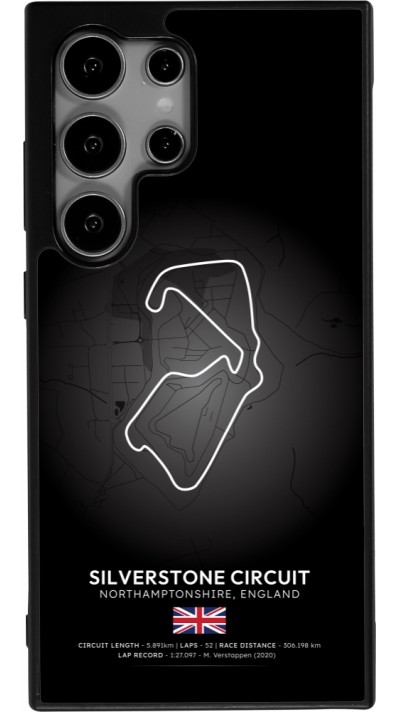 Samsung Galaxy S24 Ultra Case Hülle - Silikon schwarz F1 Track 2025 Great Britan