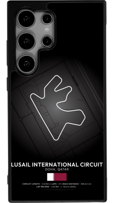 Samsung Galaxy S24 Ultra Case Hülle - Silikon schwarz F1 Track 2025 Qatar