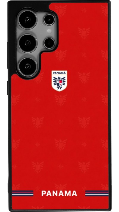 Coque Samsung Galaxy S24 Ultra - Silicone rigide noir Maillot de football Panama 2026 personnalisable