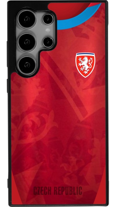 Samsung Galaxy S24 Ultra Case Hülle - Silikon schwarz Tschechische Republik personalisierbares Fussballtrikot