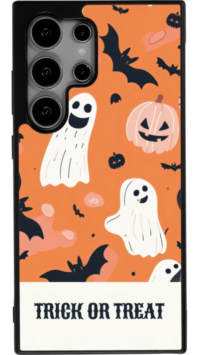 Samsung Galaxy S24 Ultra Case Hülle - Silikon schwarz Halloween 2025 Trick treat Samsung Galaxy S24 Ultra Case Hülle - Silikon schwarz Halloween 2025 Trick treat