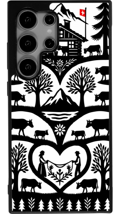 Coque Samsung Galaxy S24 Ultra - Silicone rigide noir Poya Suisse 2