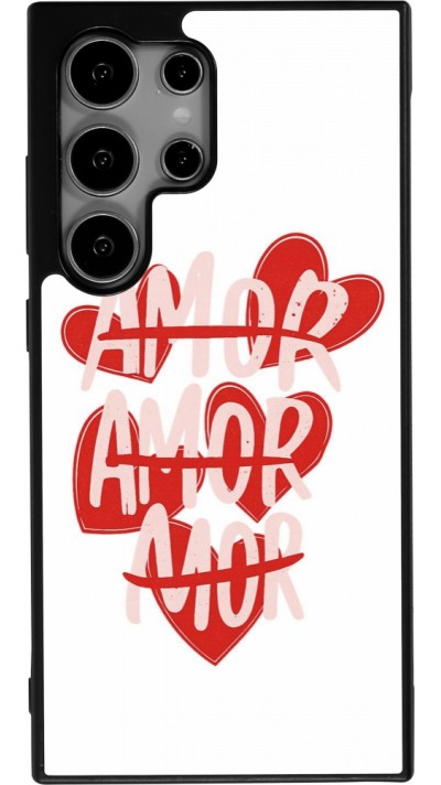 Coque Samsung Galaxy S24 Ultra - Silicone rigide noir Saint Valentines Day 26 Amor