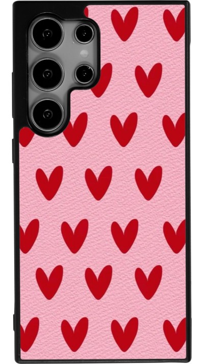 Coque Samsung Galaxy S24 Ultra - Silicone rigide noir Saint Valentines Day 26 Pattern heart