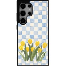 Samsung Galaxy S24 Ultra Case Hülle - Silikon schwarz Blue vichy tulips Spring 2026