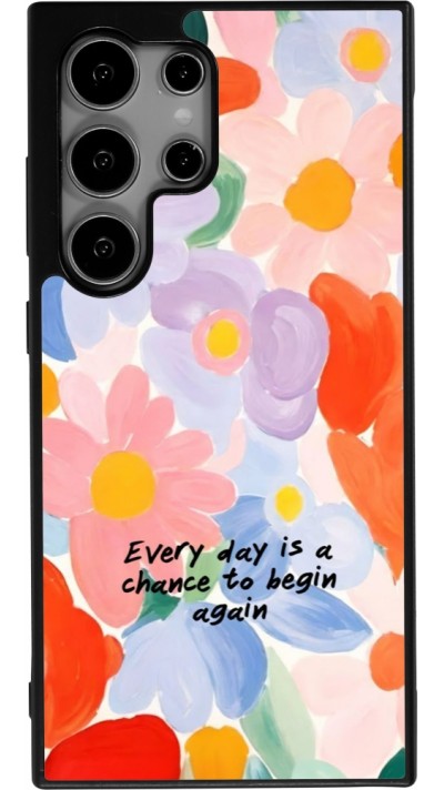 Samsung Galaxy S24 Ultra Case Hülle - Silikon schwarz Every day is a chance Spring 2026