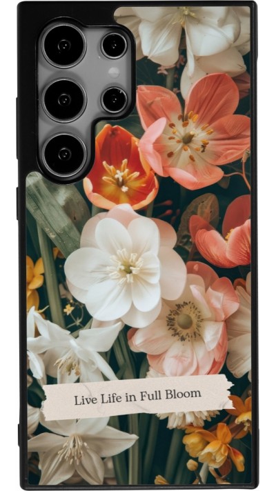 Samsung Galaxy S24 Ultra Case Hülle - Silikon schwarz Full Bloom Spring 2026
