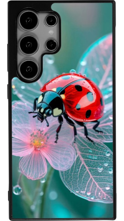 Samsung Galaxy S24 Ultra Case Hülle - Silikon schwarz Ladybird in bloom Spring 2026