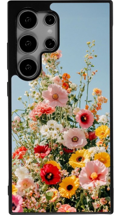 Samsung Galaxy S24 Ultra Case Hülle - Silikon schwarz Spring flowers Spring 2026