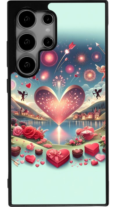 Samsung Galaxy S24 Ultra Case Hülle - Silikon schwarz Valentin 2025 Schick