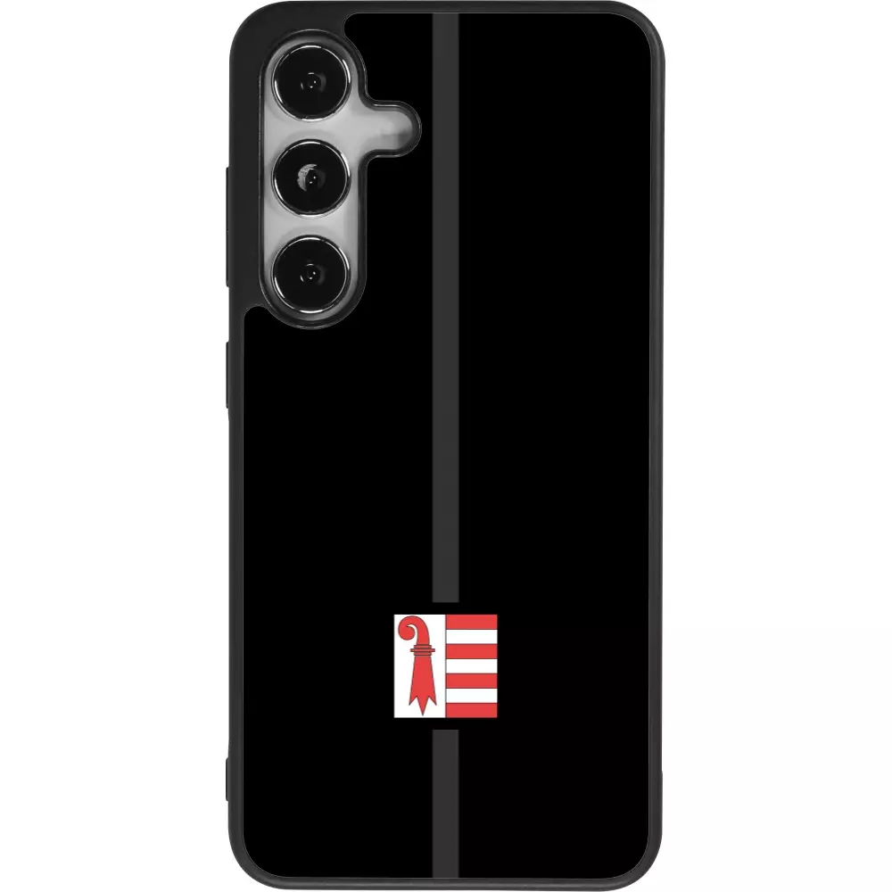 Coque Samsung Galaxy S25 - Silicone rigide noir Canton JU noir
