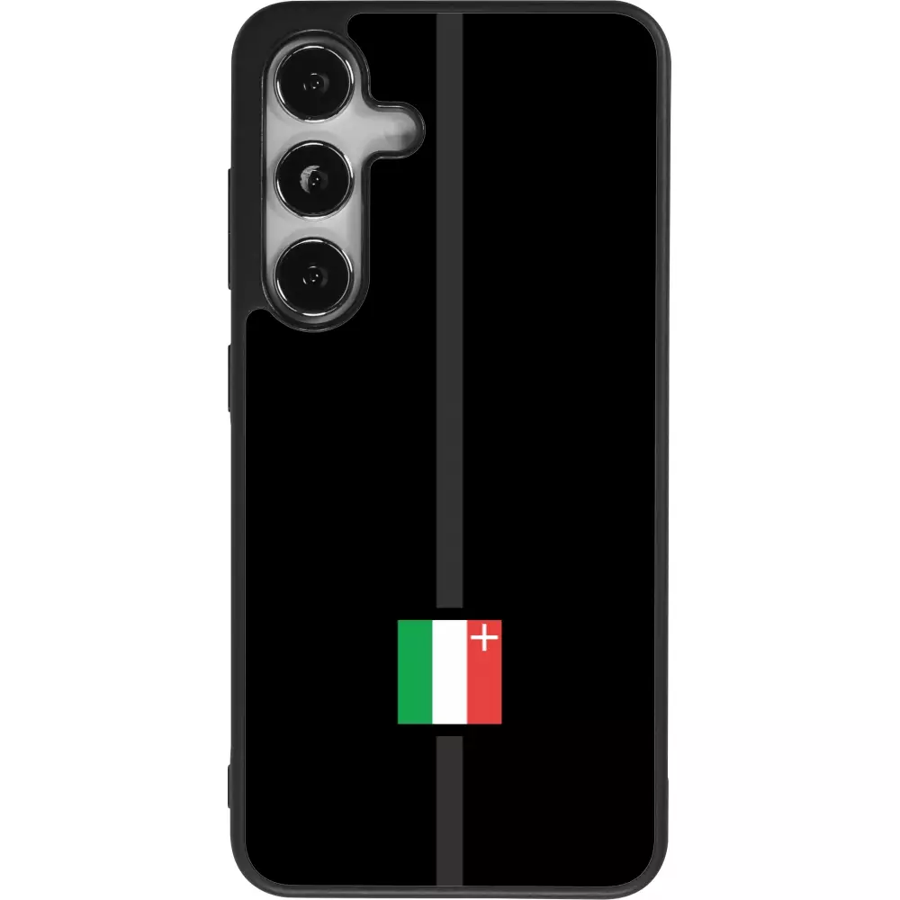 Coque Samsung Galaxy S25 - Silicone rigide noir Canton NE noir