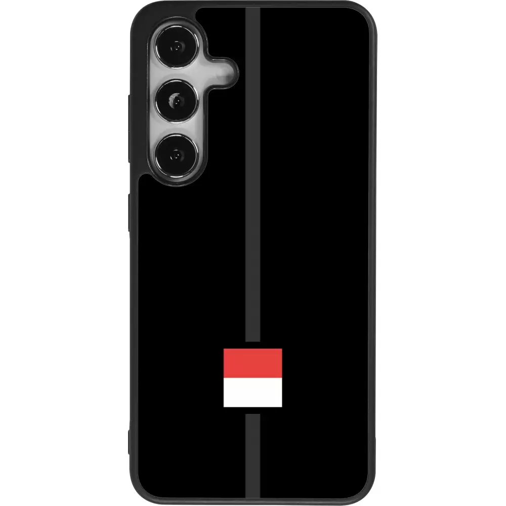 Coque Samsung Galaxy S25 - Silicone rigide noir Canton SO noir
