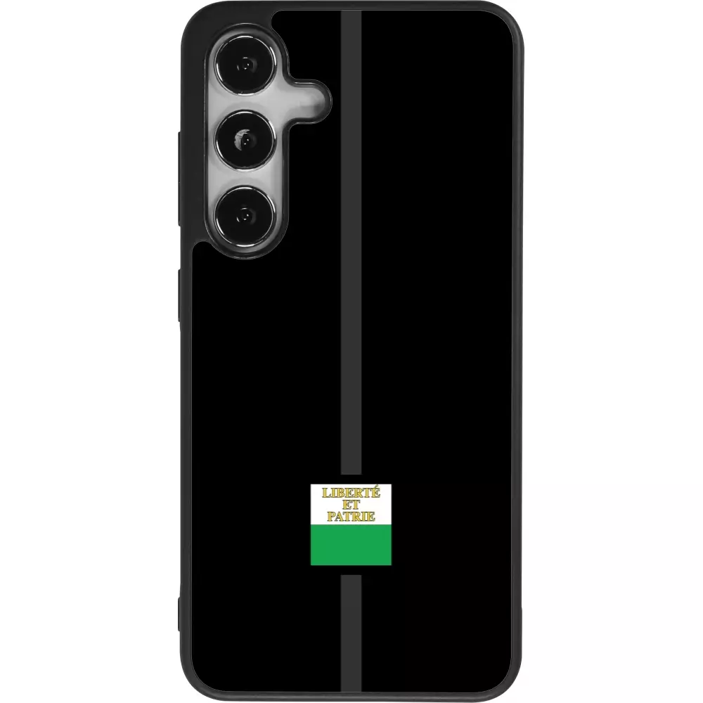 Coque Samsung Galaxy S25 - Silicone rigide noir Canton VD noir