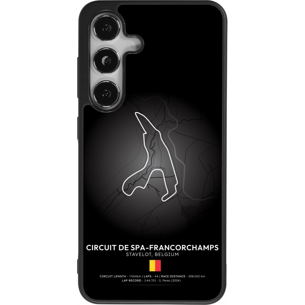 Samsung Galaxy S25 Case Hülle - Silikon schwarz F1 Track 2025 Belgium