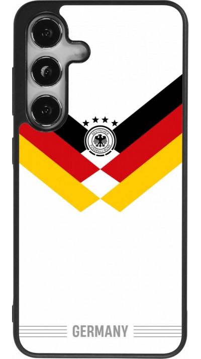 Coque Samsung Galaxy S25 - Silicone rigide noir Maillot de football Allemagne 2026 personnalisable