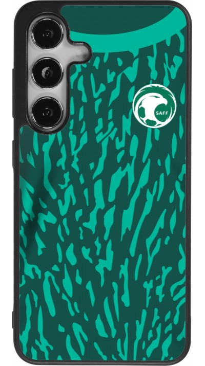 Samsung Galaxy S25 Case Hülle - Silikon schwarz Saudi-Arabien 2022 personalisierbares Fussballtrikot