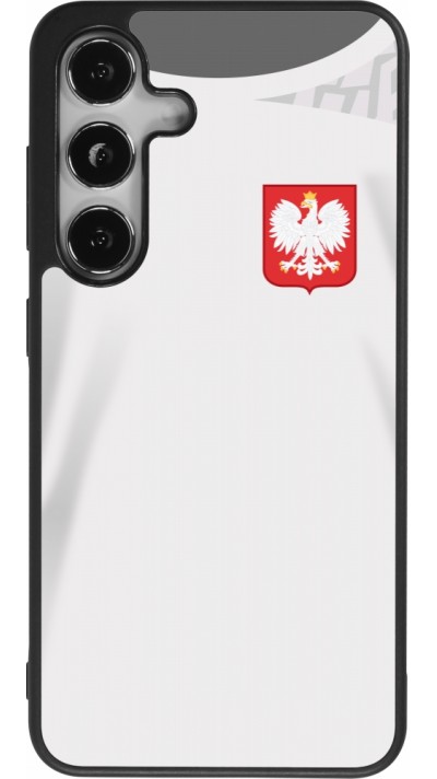 Samsung Galaxy S25 Case Hülle - Silikon schwarz Polen 2022 personalisierbares Fussballtrikot