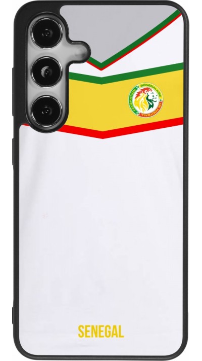 Samsung Galaxy S25 Case Hülle - Silikon schwarz Senegal 2022 personalisierbares Fußballtrikot