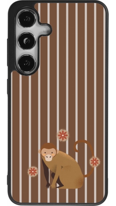Samsung Galaxy S25 Case Hülle - Silikon schwarz Monkey with stripes Samsung Galaxy S25 Case Hülle - Silikon schwarz Monkey with stripes