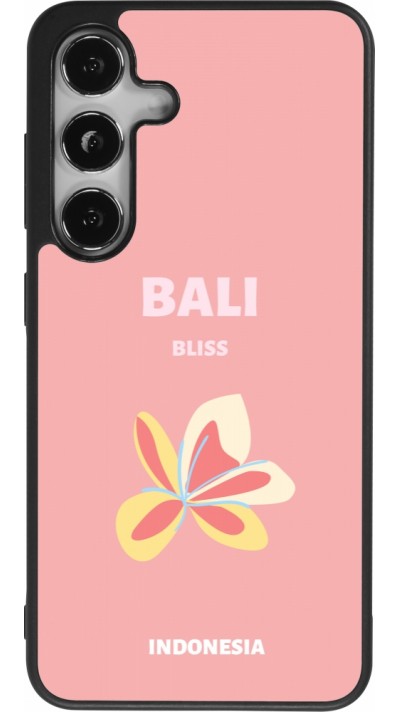 Samsung Galaxy S25 Case Hülle - Silikon schwarz Pop Summer Destination Bali