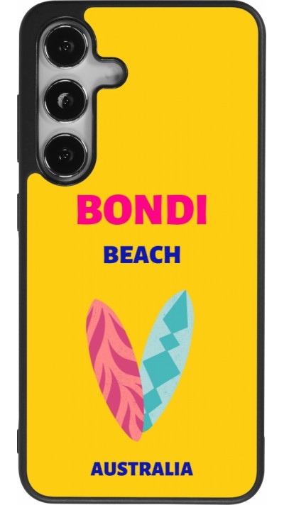 Samsung Galaxy S25 Case Hülle - Silikon schwarz Pop Summer Destination Bondi